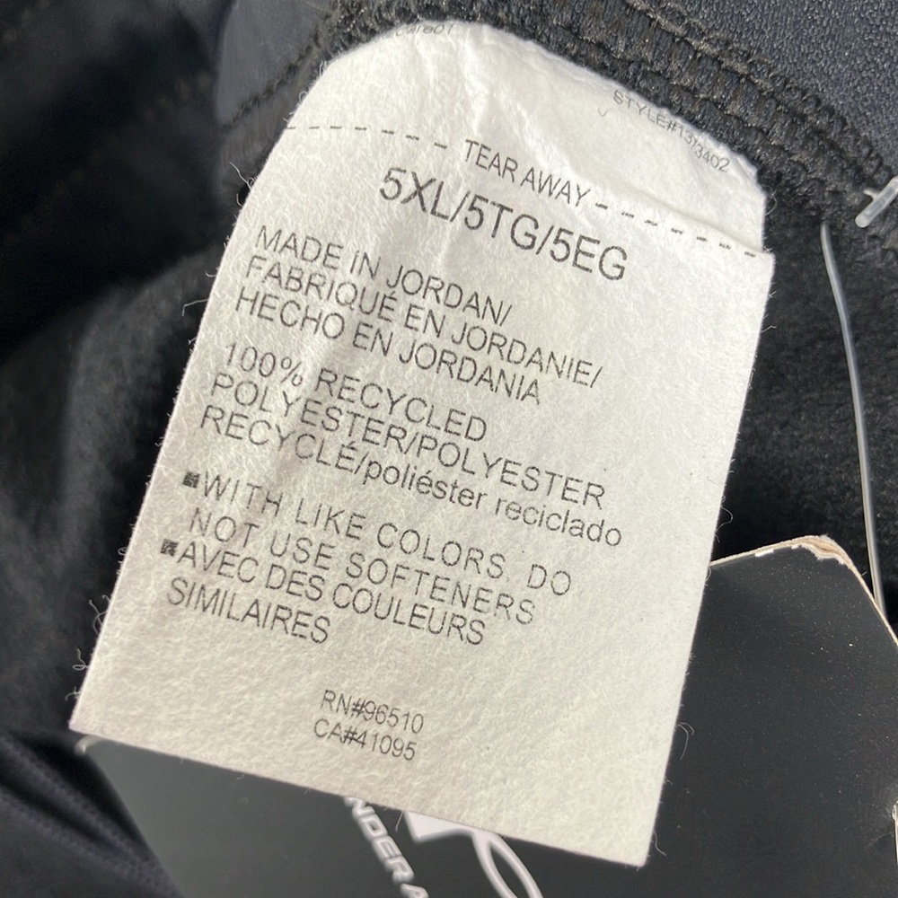Under Armour Fleece Pants Black 5X Men's NWT - Picture 11 of 13